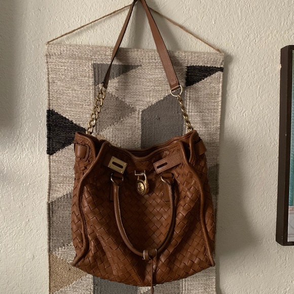Michael Kors Handbags - 🌻 Michael Kors Hamilton Woven Tote 🌻